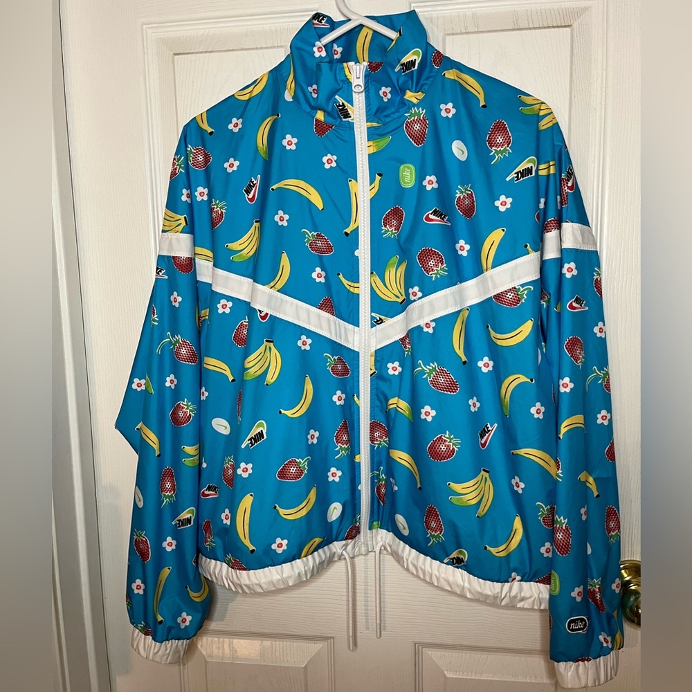 Nike Banana/Strawberry Fruit Windbreaker Size Medium